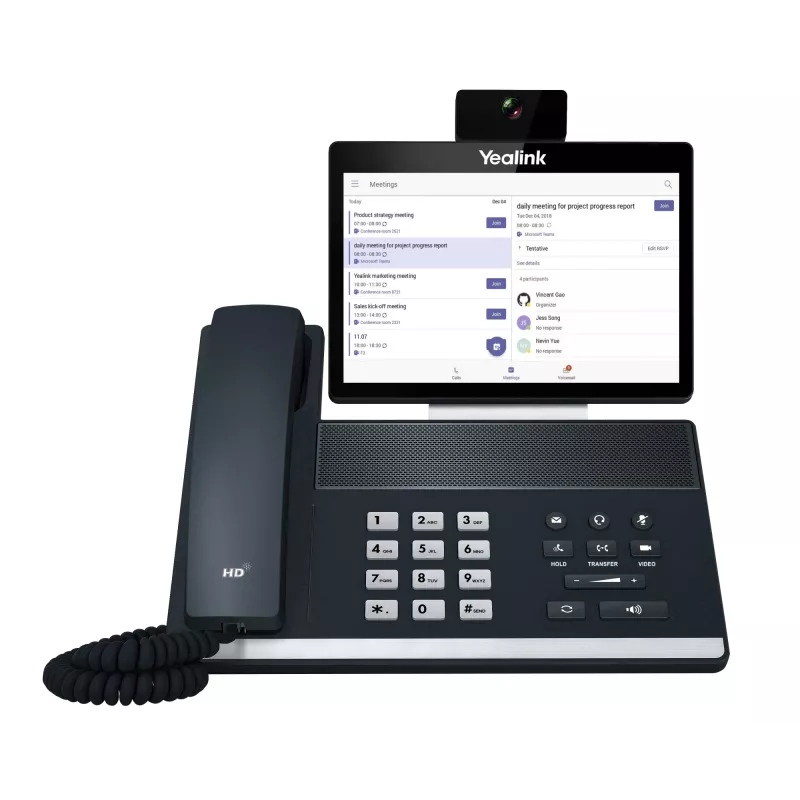 Yealink VP59-Teams Edition, IP telefonas, juoda, pilka, laidinis ragelis, Android, IPS, 20,3 cm (8 colių)