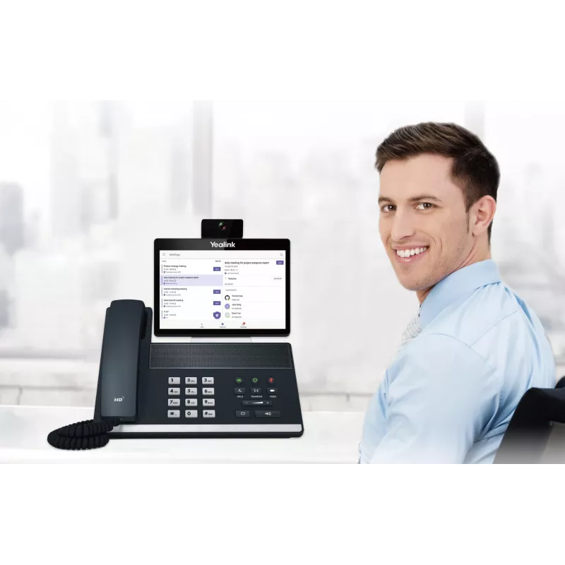 Yealink VP59-Teams Edition, IP telefonas, juoda, pilka, laidinis ragelis, Android, IPS, 20,3 cm (8 colių)