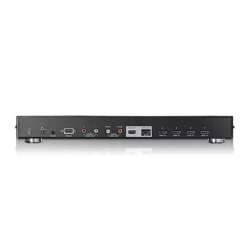 ATEN 4 prievadų dviejų rodinių HDMI jungiklis, HDMI, metalas, juoda, 15 m, 480p, 720p, 1080i, 1080p, 6,75 Gbit/s