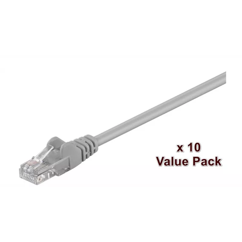 Microconnect V-UTP5005VP tinklo kabelis Pilka 0,5 m Cat5e U/UTP (UTP)