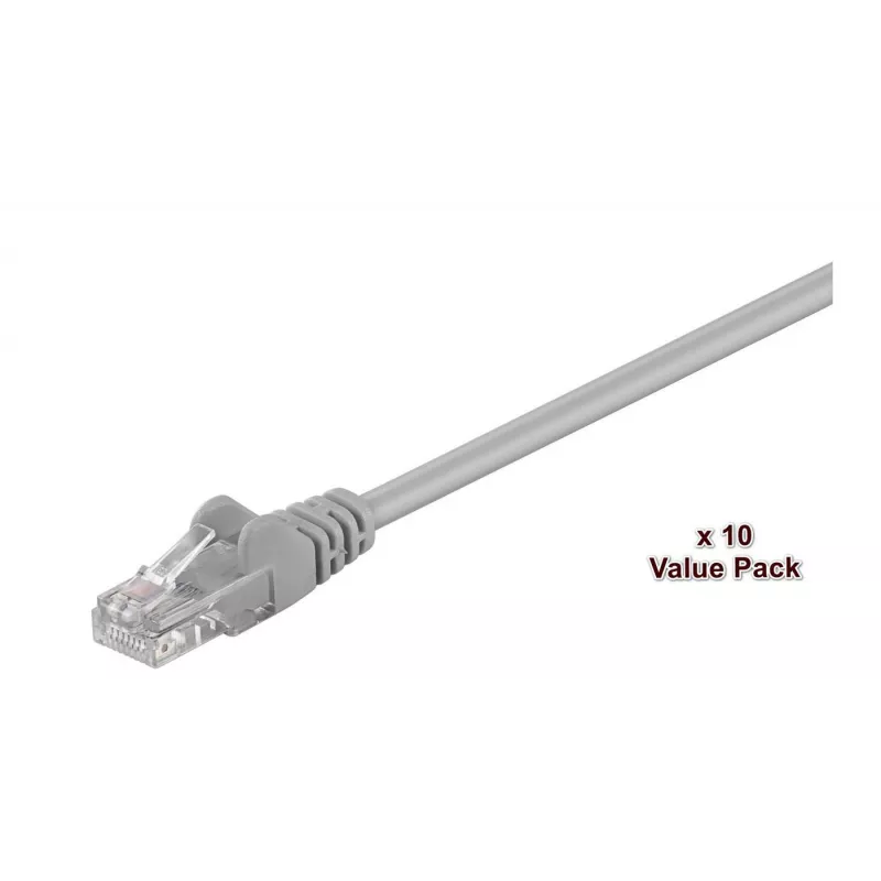 Microconnect V-UTP502VP tinklo kabelis, pilkas, 2 m, Cat5e, U/UTP (UTP)