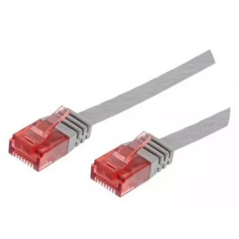 Microconnect V-UTP60025-FLAT tinklo kabelis, pilkas, 0,25 m, Cat6 U/UTP (UTP)