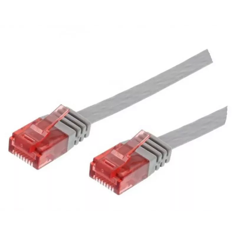 Microconnect V-UTP60025-FLAT tinklo kabelis, pilkas, 0,25 m, Cat6 U/UTP (UTP)