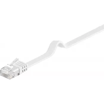 Microconnect V-UTP601W-FLAT tinklo kabelis baltas 1 m Cat6 U/UTP (UTP)