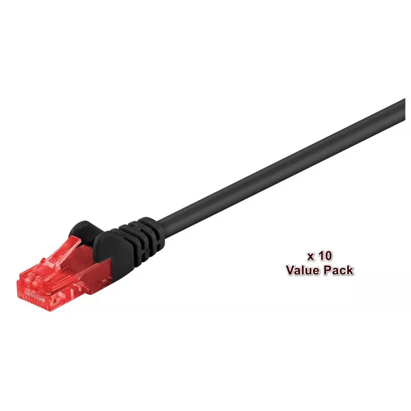 Microconnect V-UTP602SVP tinklo kabelis, juodas, 2 m, Cat6 U/UTP (UTP)
