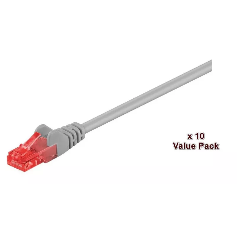 Microconnect V-UTP605VP tinklo kabelis, pilkas, 5 m, Cat6, U/UTP (UTP)