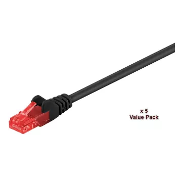 Microconnect V-UTP615SVP tinklo kabelis juodas 15 m Cat6 U/UTP (UTP)