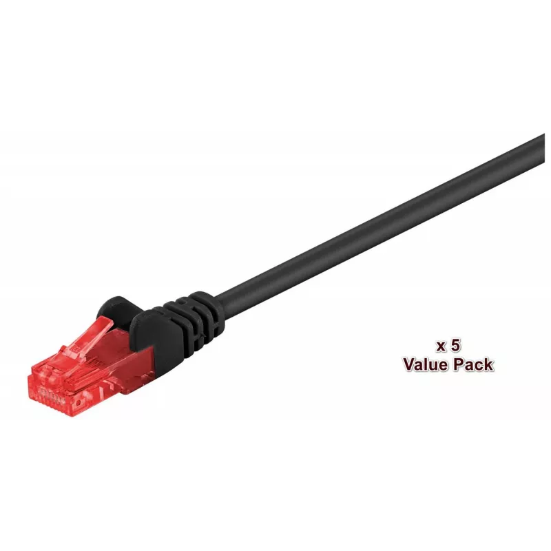 Microconnect V-UTP615SVP tinklo kabelis juodas 15 m Cat6 U/UTP (UTP)