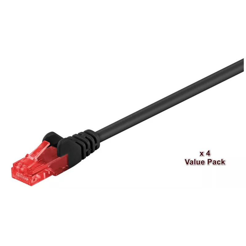 Microconnect V-UTP620SVP tinklo kabelis Juodas 20 m Cat6 U/UTP (UTP)