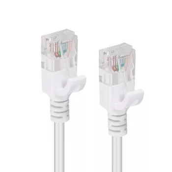 Microconnect V-UTP6A015W-plonas tinklo kabelis baltas 1,5 m Cat6a U/UTP (UTP)