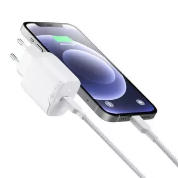 Vidinis įkroviklis ALOGIC WC1X20-EU išmaniajam telefonui 100-240V USB-C baltas