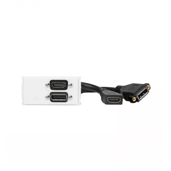 „Vivolink“ WI221267 lizdas HDMI + DisplayPort baltas