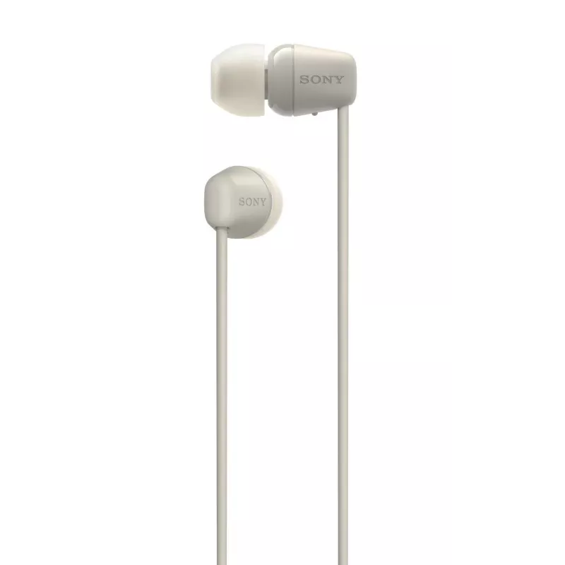 Sony WI-C100 belaidės ausinės, į ausį, skambučiai/muzika, Bluetooth, smėlio spalvos