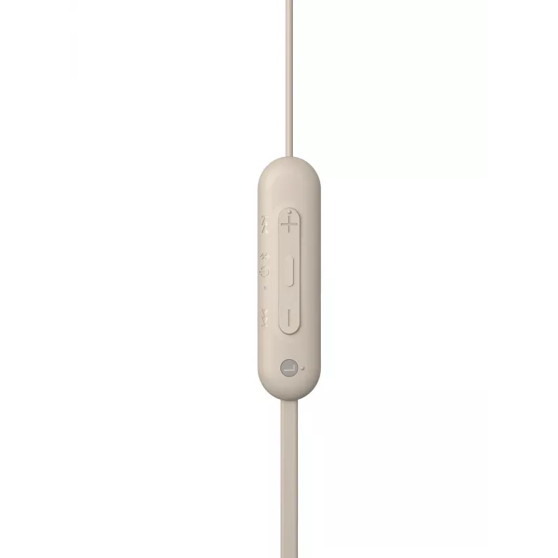 Sony WI-C100 belaidės ausinės, į ausį, skambučiai/muzika, Bluetooth, smėlio spalvos