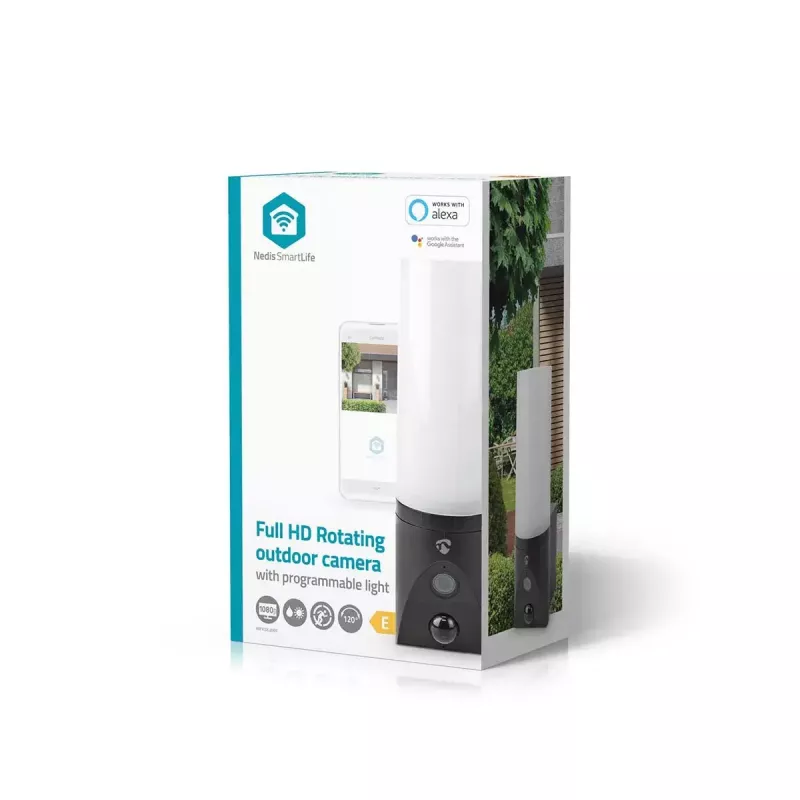 IP apsaugos kamera Nedis WIFICOL20BK Lauko 1920x1080 Belaidė Juoda