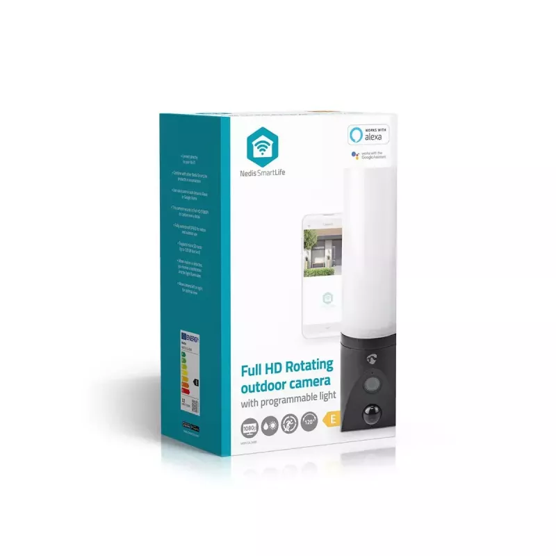 IP apsaugos kamera Nedis WIFICOL20BK Lauko 1920x1080 Belaidė Juoda