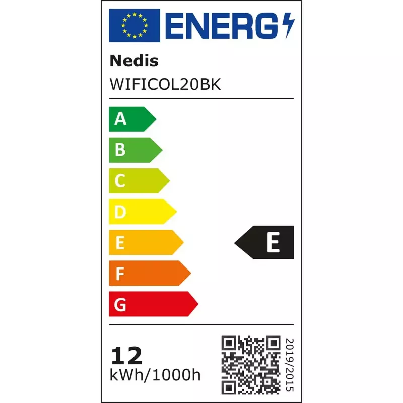 IP apsaugos kamera Nedis WIFICOL20BK Lauko 1920x1080 Belaidė Juoda