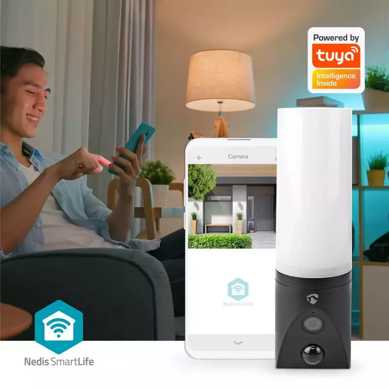 IP apsaugos kamera Nedis WIFICOL20BK Lauko 1920x1080 Belaidė Juoda
