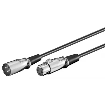 „Microconnect“ XLRMF05 garso kabelis 0,5 m XLR (3 kontaktų) juodas