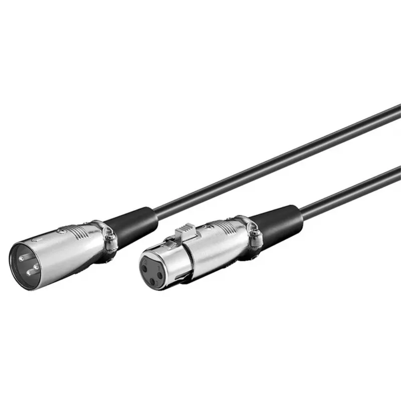 „Microconnect“ XLRMF05 garso kabelis 0,5 m XLR (3 kontaktų) juodas