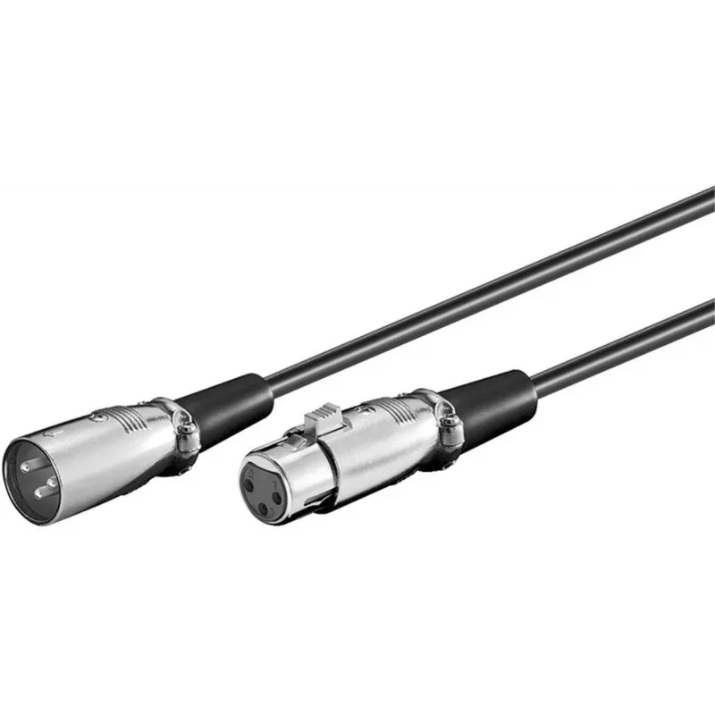 „Microconnect XLRMF5“ garso kabelis 5 m XLR (3 kontaktų) juodas
