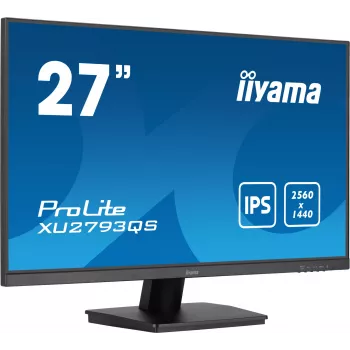 iiyama ProLite XU2793QS-B7 kompiuterio monitorius 68,6 cm (27 colių) 2560 x 1440 pikselių 4K Ultra HD LED juodas