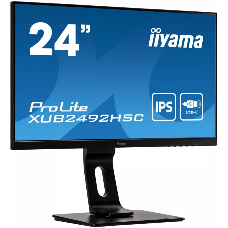 iiyama ProLite XUB2492HSC-B1 kompiuterio monitorius 60,5 cm (23,8 colio) 1920 x 1080 pikselių Full HD LCD juodas