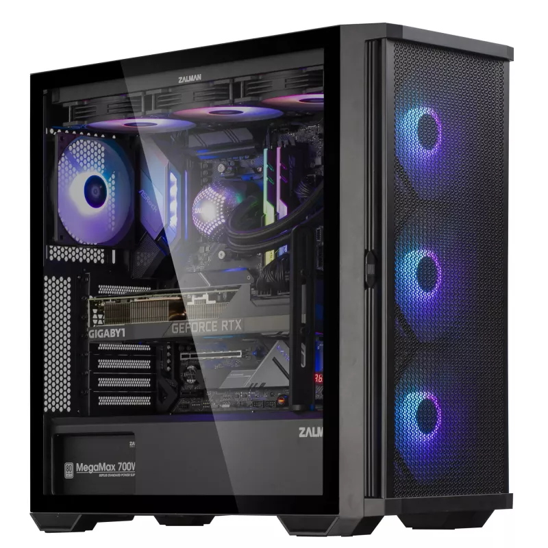 Zalman Z10 PLUS kompiuterio korpusas Midi Tower juodas