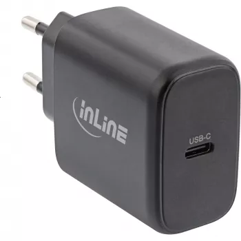 InLine USB PD maitinimo blokas, GaN įkroviklis, vienas USB-C, Power Delivery, 65 W