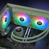 Skysčio aušinimo rinkinys Thermaltake TH280 V2 ARGB Green 84,32 cfm 3,02 mmH2O