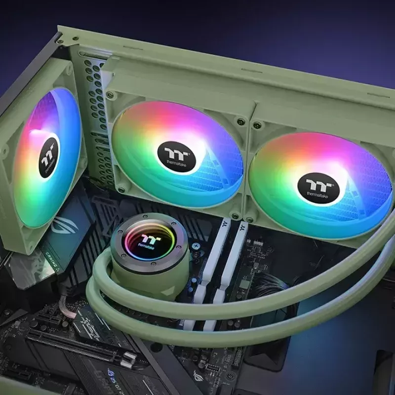 Skysčio aušinimo rinkinys Thermaltake TH280 V2 ARGB Green 84,32 cfm 3,02 mmH2O
