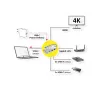ROLINE USB Type-C Hub 12.02.1121 HDMI RJ-45 USB 3.2 Gen 2 Pilka