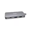 ROLINE USB Type-C Hub 12.02.1121 HDMI RJ-45 USB 3.2 Gen 2 Pilka