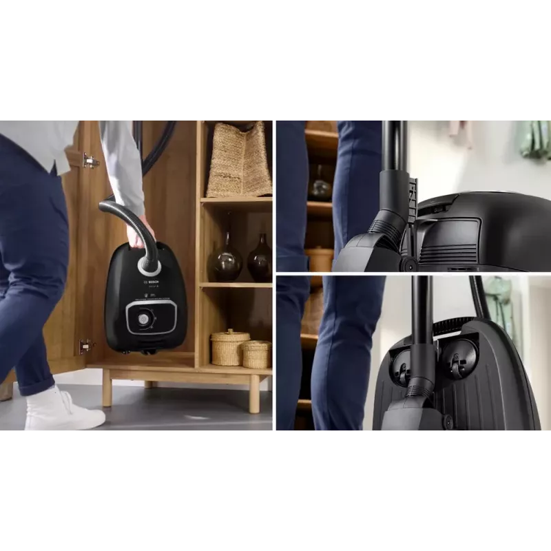 Dulkių siurblys Bosch BGB 41BA1 rankinis, su maišeliu, maitinamas laidu, 5.3 kg, 265×410×295 mm