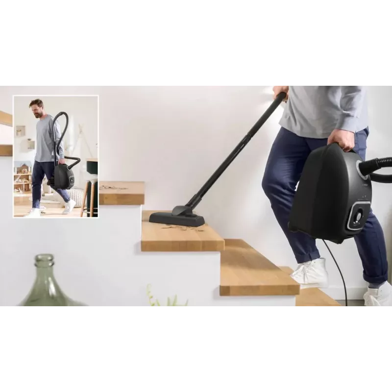 Dulkių siurblys Bosch BGB 41BA1 rankinis, su maišeliu, maitinamas laidu, 5.3 kg, 265×410×295 mm