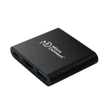 Microconnect MC-HUBAV1 nešiojamojo kompiuterio dokas / prievadų atkartotojas Docking balta