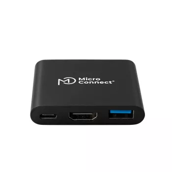 Microconnect MC-HUBAV1 nešiojamojo kompiuterio dokas / prievadų atkartotojas Docking balta