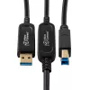 Microconnect MC-USB3.0AB20OP USB laidas USB 3.2 Gen 2 (3.1 Gen 2) 20 m USB A USB B juodas