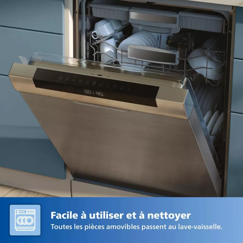 Karšto oro gruzdintuvė „Philips 7000 series“ HD9880/90 8,3 l 2200 W juoda, nerūdijantis plienas