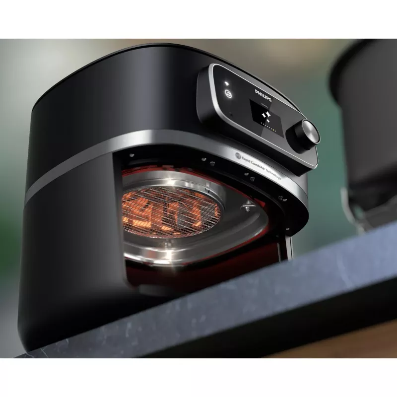 Karšto oro gruzdintuvė „Philips 7000 series“ HD9880/90 8,3 l 2200 W juoda, nerūdijantis plienas