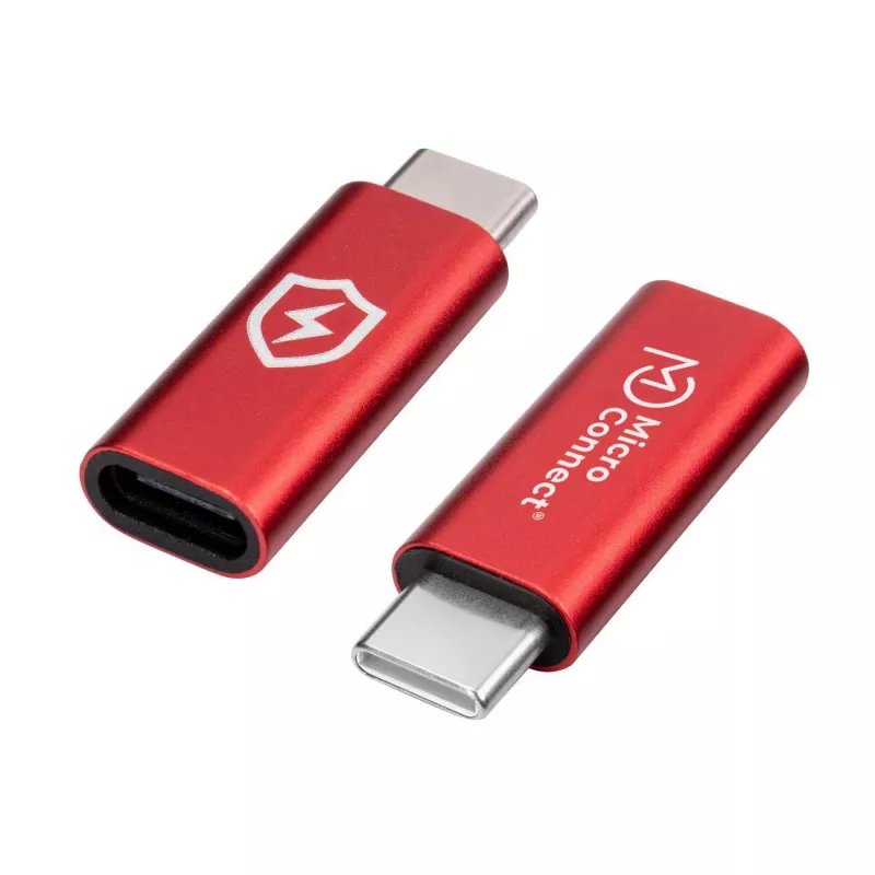 Microconnect MC-CCADAP-SC laido lyties keitiklis USB C raudonas