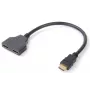 Microconnect HDMI Y skirstytuvas, 0,2 m, HDMI A tipo (standartinė), 2 x HDMI A tipo (standartinė), 1920 x 1200 pikselių, juoda