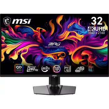 MSI MPG 321URX QD-OLED kompiuterio monitorius 80 cm (31,5 colio) 3840 x 2160 pikselių 4K Ultra HD juodas