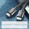 HDMI laidas UGREEN UGR363 2 m, juodas, svoris 0,4 kg