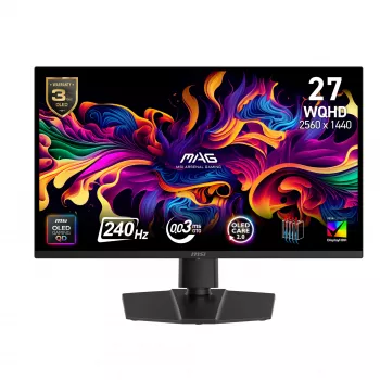 MSI MAG 271QP QD-OLED X24 kompiuterio monitorius 67,3 cm (26,5 colio) 2560 x 1440 pikselių „Wide Quad HD“ juodas