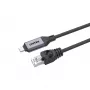 Tinklo kabelis UNITEK C18148AGY01-3M RJ45 Cat6 3m juodas
