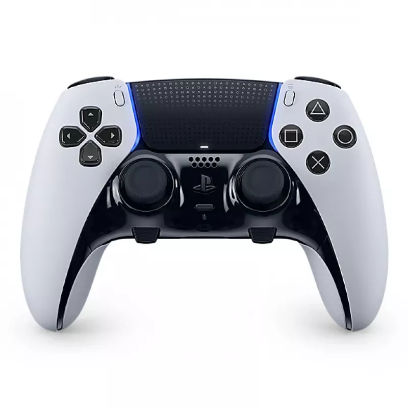 Žaidimų pultas Sony DualSense Edge, skirtas PlayStation 5 — laidinis ir belaidis (Bluetooth/USB), juodas/baltas