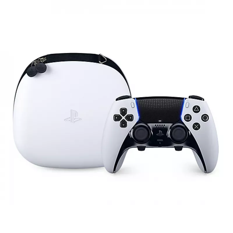 Žaidimų pultas Sony DualSense Edge, skirtas PlayStation 5 — laidinis ir belaidis (Bluetooth/USB), juodas/baltas