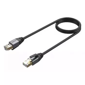 Tinklo kabelis UNITEK C18149AGY03-3M RJ-45 Cat8 3m juodas
