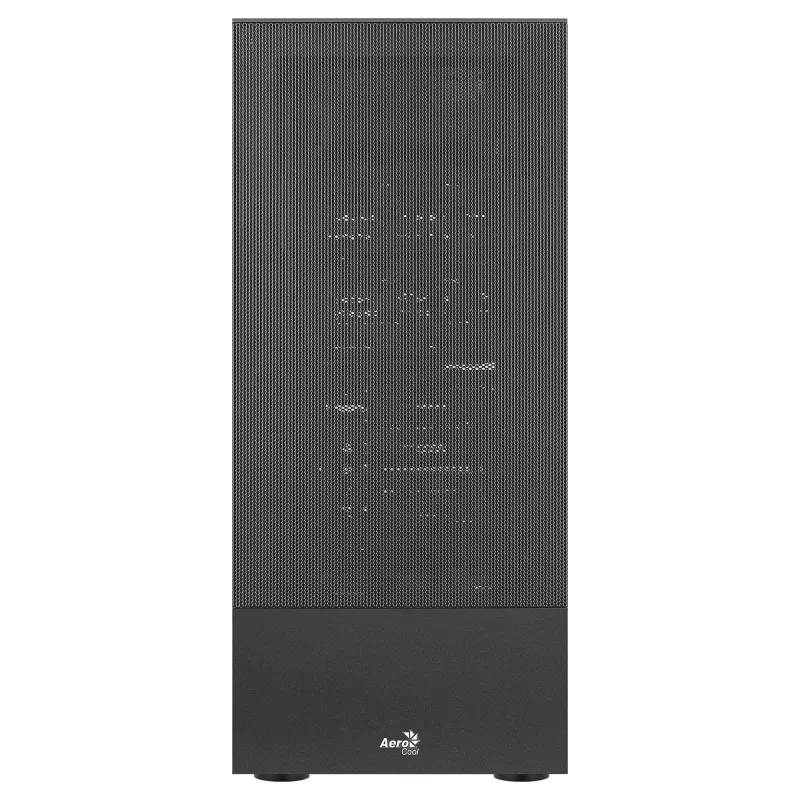 Aerocool CIPHERBKV1 PC ATX korpusas, vertikalus GPU montavimas, priekinė tinklelio panelė, juodas